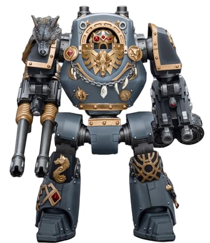 HiPlay JoyToy Warhammer 40k Collectible Figure: Space Wolves Contemptor Dreadnought with Gravis Bolt Cannon 1:18 Scale Action Figures JT9961 von HiPlay