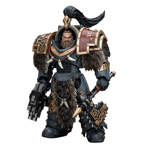 HiPlay JoyToy Warhammer The Horus Heresy 1:18 Scale Figure: Space Wolves Varagyr Wolf Guard Squad Varagyr Terminator 4 Action Figures JT5857 von HiPlay