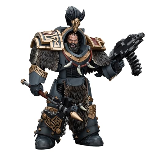 HiPlay JoyToy Warhammer The Horus Heresy 1:18 Scale Figure: Space Wolves Varagyr Wolf Guard Squad Varagyr Thegn Action Figures JT6908 von HiPlay