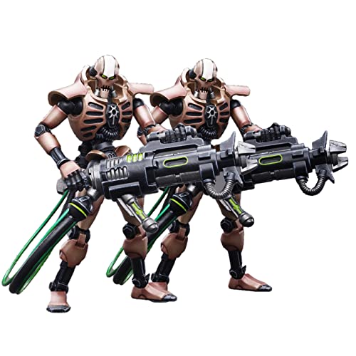 HiPlay JoyToy Warhammer 40k Necrons Szarekhan Dynasty lmmortal with Tesla Carbine 2 Packs Set 1:18 Scale Collectible Action Figure von HiPlay