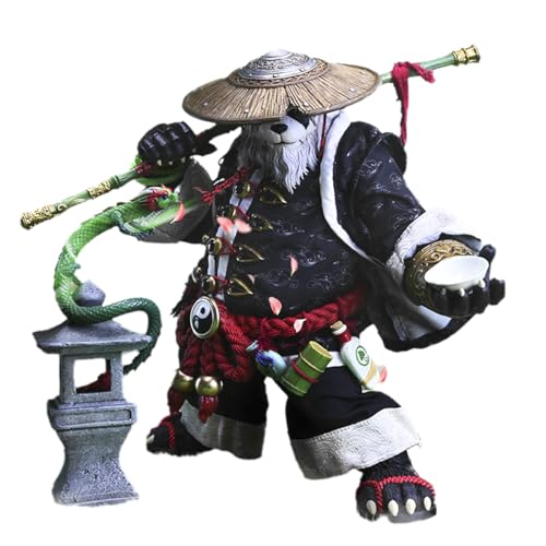 HiPlay Memory Toys Action Figure 7-inch Accessory: Pandaren Wanderer Wu Qinglie, Anime Style Miniature Collectible Figure WQL von HiPlay