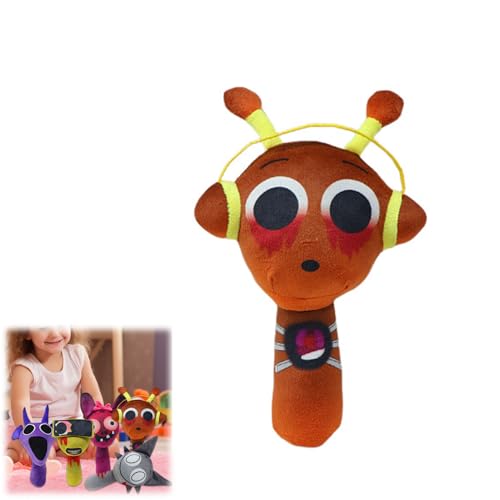 Hiborth Sprunki Plüschtiere, 10'' Sprunky Kuschelspielzeug für Fans, Weiche Plüschkissenfiguren, Geschenk für Erwachsene und Kinder (E) von Hiborth