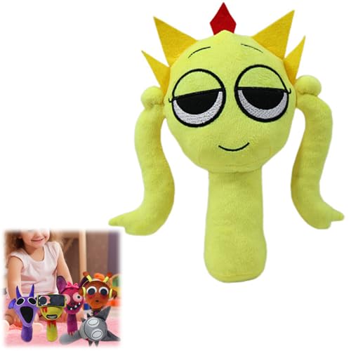 Hiborth Sprunki Plüschtiere, 10'' Sprunky Kuschelspielzeug für Fans, Weiche Plüschkissenfiguren, Geschenk für Erwachsene und Kinder (L) von Hiborth