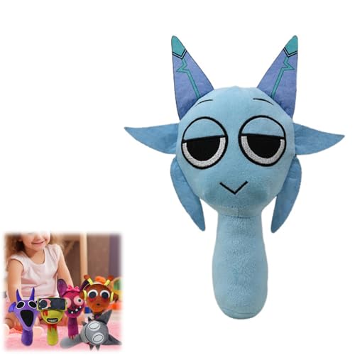 Hiborth Sprunki Plüschtiere, 10'' Sprunky Kuschelspielzeug für Fans, Weiche Plüschkissenfiguren, Geschenk für Erwachsene und Kinder (Q) von Hiborth