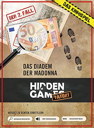 Krimi-Spielebox: Hidden Games Tatort – Das Diadem der Madonna (Fall 2): Multimediales Spieleerlebnis mit echten Beweisstücken wie Fotos, Stadtplan, Briefen und mehr: Für 1-6 Spieler von Hidden Games