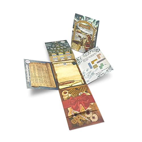 Hidden Games - Enigma Carta - Natale MISTERIOSO - Italiana - Biglietto Con Puzzle di Natale, biglietto di auguri, biglietto per Escape Room, biglietto Regalo, Regalo in denaro, biglietto natalizio von Hidden Games