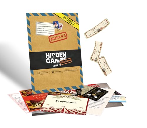 Hidden Games Scène du Crime - Sur le fil - Française - Jeu de scène de Crime réaliste, jeu de détective passionnant, jeu d'Escape Room von Hidden Games