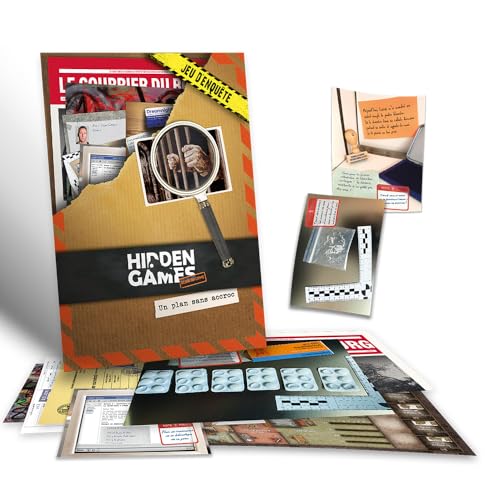 Hidden Games Tatszene – Ein Plan ohne Haken – Französisch – realistisches Tatortspiel, spannendes Detektivspiel, Escape Room Spiel von Hidden Games