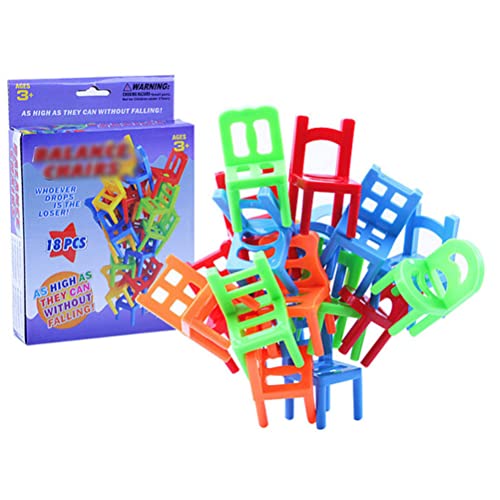 Hidyliu Balancierstühle Stapelspiel Stapelstühle Spiel Familienbrett Balancieren Spielzeug Spiele Kinder Schreibtisch Spiel Spielzeug Party Familienspiele Für Kinder Jungen Mädchen Erwachsene(#1) von Hidyliu