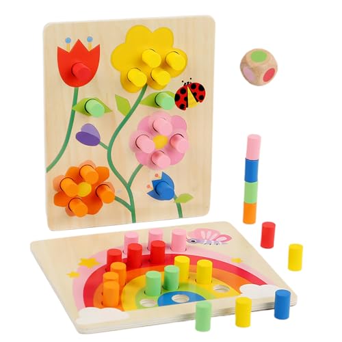 Hiemible Farbensortierspielzeug - Farben Lernspiele - Pädagogisches Spielzeug Feinmotorik Kinder Ab 3 Jahre Kindergarten Hiemible Farbensortierspielzeug - Farben Lernspiele - Pädagogisches Spielzeug Feinmotorik Kinder Ab 3 Jahre Kindergarten von Hiemible