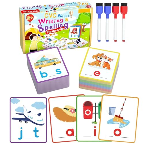Hiemible Spielzeug Zum Alphabet Lernen | Buchstabenspiele & Rechtschreibspiele - Lernspielzeug Mit Schreibübungen Lernkarten Für Kinder 3 4 5 6 Jahre Kindergarten Vorschule Hiemible Spielzeug Zum Alphabet Lernen | Buchstabenspiele & Rechtschreibspiele - Lernspielzeug Mit Schreibübungen Lernkarten Für Kinder 3 4 5 6 Jahre Kindergarten Vorschule von Hiemible