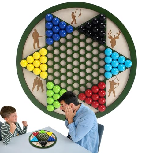 Hiemible Sternhalma Brettspiel,Holz-Brettspiel Klassiker Für 2-6 Spieler - Strategiespiel Für Familienabende Gartenpartys Erwachsene Und Kinder Hiemible Sternhalma Brettspiel,Holz-Brettspiel Klassiker Für 2-6 Spieler - Strategiespiel Für Familienabende Gartenpartys Erwachsene Und Kinder von Hiemible