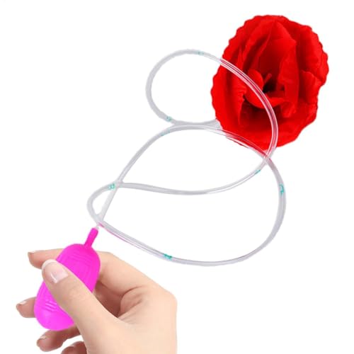 Streich Wasserspray Rose, Wasserspritzer Rote Rose Scherzspielzeug, Aprilscherz Day Streiche Clownblume, Realistischer Rosenblumen-Witz Spielzeug, Squirt Trick Streich Partys Spielzeug Für Kinder von Hiemible