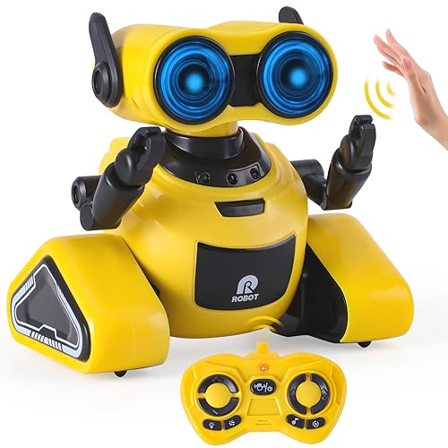 Highttoy Ferngesteuerter Roboter Kinder mit Gestensteuerung, LED-Augen und Musik, Wiederaufladbares RC Roboter Spielzeug ab 3 4 5 6 7 8 Jahre Jungen Mädchen Geschenk Highttoy Ferngesteuerter Roboter Kinder mit Gestensteuerung, LED-Augen und Musik, Wiederaufladbares RC Roboter Spielzeug ab 3 4 5 6 7 8 Jahre Jungen Mädchen Geschenk von Highttoy