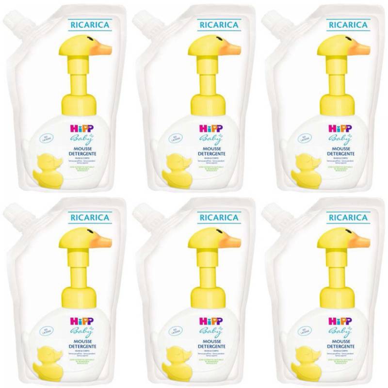 Kit Ricarica Hipp Baby per Mousse Detergente 6 confezioni da 250ml von Hipp