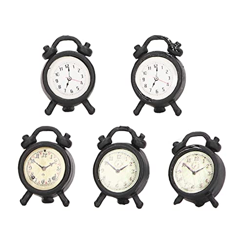 1:12 Puppenhaus-Wecker, Kleine und Lebensechte Modell-Wanduhr für 1:12 Puppenhaus, Legierungsmaterial, für kinders von Hiraith