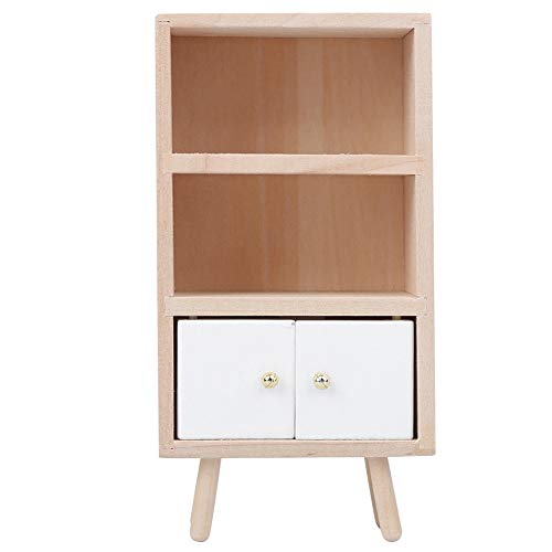 12 Puppenhaus-Mini-Sideboard-Schränke, Hochsimulierte Modellierung für Puppenhaus-Dekor mit Wohnzimmer, Küche, Kinderspielzeug, Holzmaterial (Schließfach) von Hiraith