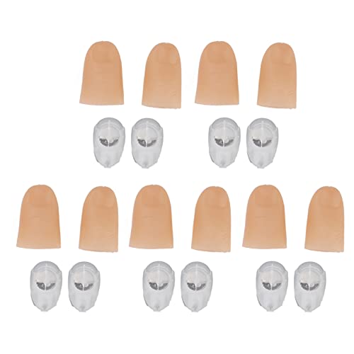 5 Paar Finger-Licht-Up-Daumen, PVC, 3 V, 40 MAh, Batteriebetrieben, 4,5 cm, LED-Fake-Fingerlichter Performance-Prop (Grün) von Hiraith