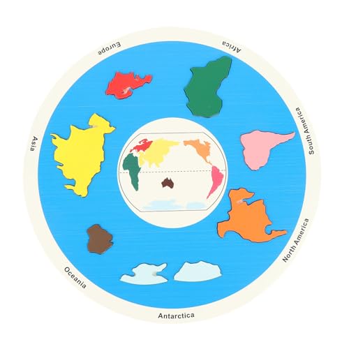 Hiraith 7 Kontinente Holz Jigsaw Puzzle Vorschule Lernen Weltkarte Matching Game Educational Toy für Hiraith 7 Kontinente Holz Jigsaw Puzzle Vorschule Lernen Weltkarte Matching Game Educational Toy für von Hiraith