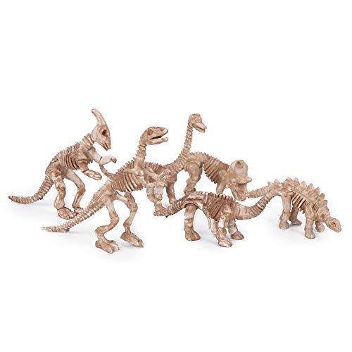 Hiraith Dinosaurier-Fossilien-Modellfiguren, Lernspielzeug für, Geschichtsausstellung, Wissenschaftlicher Unterricht, Kunststoff, Geeignet für über 3 Jahre (Retro-Farbe) von Hiraith