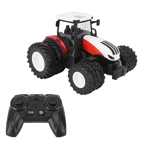 Hiraith Kinderspielzeug Landwirtschaftliche Fahrzeuge, 1/24 2,4 GHz 3,7 V 500 MAh Stoßfester Ferngesteuerter Indoor-Traktor (Rot) von Hiraith