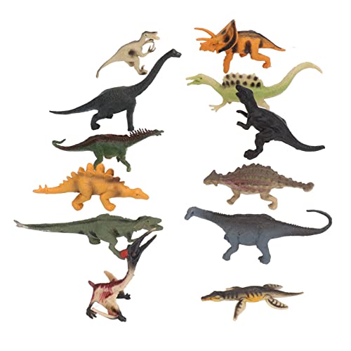 Hiraith Lebensechte Mini-Dinosaurierfiguren aus PVC-Material für, Simulationsspielzeugornamente mit Bemalten Details, Lange Lebensdauer, Partygeschenke von Hiraith