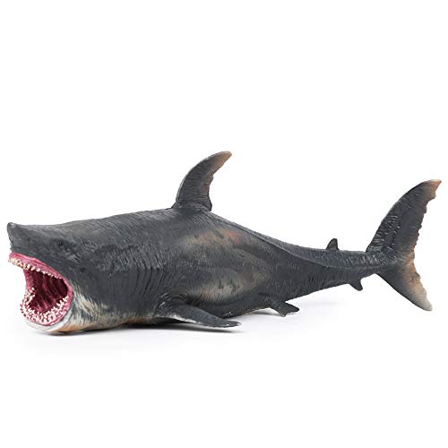 Hiraith Ozean Meerestier Modell Spielzeug Hochsimulation Exquisite Verarbeitung für PVC Modell Spielzeug Geschenke (Schwarzer mittelgroßer Megalodon) von Hiraith