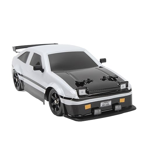 Hiraith RC Drift Car, 1:16 Ferngesteuertes Auto 500 MAh Schwarz und Weiß 1:16 Allradantrieb 2,4 GHz Als Geschenk von Hiraith