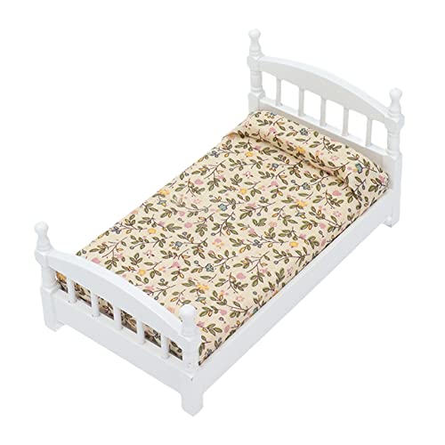 Puppenhaus-Bett-Miniatur-Set aus Holz, Matratzenblätter und Kissen aus Birke, Auswahl an Geschenken, Puppenhaus-Dekorationen, Schlichtes, Elegantes Design Puppenhaus-Bett-Miniatur-Set aus Holz, Matratzenblätter und Kissen aus Birke, Auswahl an Geschenken, Puppenhaus-Dekorationen, Schlichtes, Elegantes Design von Hiraith