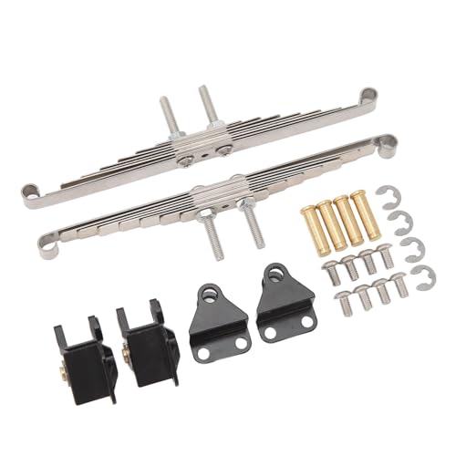 Vorderradaufhängungsplattensatz, Edelstahl-Aluminiumlegierung RC Truck Vorderradaufhängungssatz für Tamiya 1:14 Muldenkipper von Hiraith