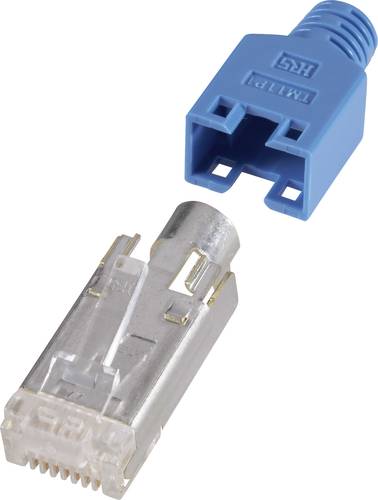 Hirose Electronic RJ45-Steckverbinder, geschirmt CAT5e HRS8BL10 Stecker, gerade Pole: 8P8C Blau 10St von Hirose Electronic