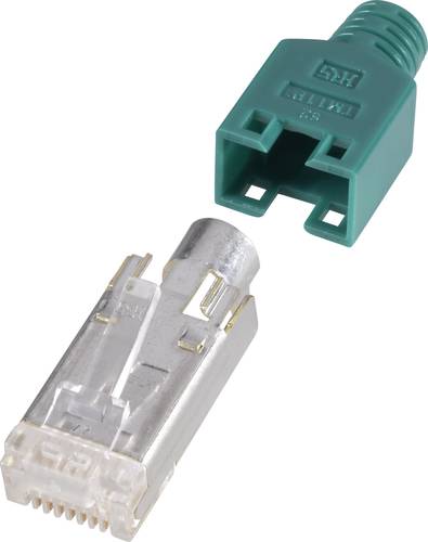 Hirose Electronic RJ45-Steckverbinder, geschirmt CAT5e HRS8GN10 Stecker, gerade Pole: 8P8C Grün 10S von Hirose Electronic