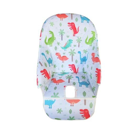 Hiseng Baby Hochstuhl Kissenbezug, Hochstuhl Bezug Universeller Baby Esszimmerstuhlbezug PU Leder Hochstuhl Sitzauflage Baby Hochstuhl Ersatzbezüge für Kinder Jungen Mädchen (40x83cm,Dinosaurier) von Hiseng