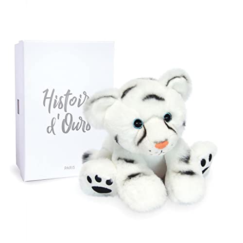 in Histoire d'OursPlüschtier für Babys, Tiger, 18 cm, Weiß von Histoire d'ours