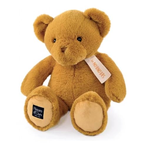 Histoire d'ours - Großer Plüschbär – Der Teddybär – Ocker – 40 cm – großes Plüschtier super weich zum Kauen für Kinder – Geschenkidee zur Geburt, Weihnachten, Geburtstag – HO3239 von Histoire d'ours