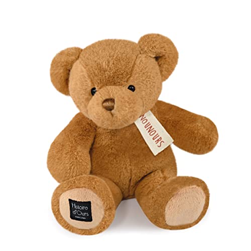 Histoire d'ours - Plüschbär – der Teddybär – Haselnuss – 28 cm – Super weiches Plüschtier zum Kauen für Kinder Mädchen und Jungen – Geschenkidee zur Geburt, Weihnachten, Geburtstag – HO3226 von Histoire d'ours