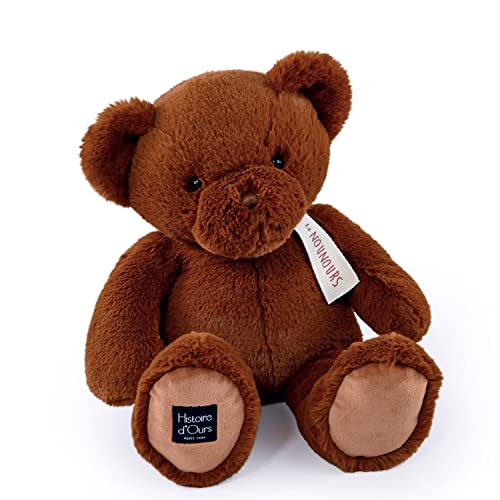 Histoire d'ours - Großer Plüschbär – der Teddybär – Capuccino – 40 cm – großes Plüschtier super weich zum Kauen für Kinder – Geschenkidee zur Geburt, Weihnachten, Geburtstag – HO3230 von Histoire d'ours