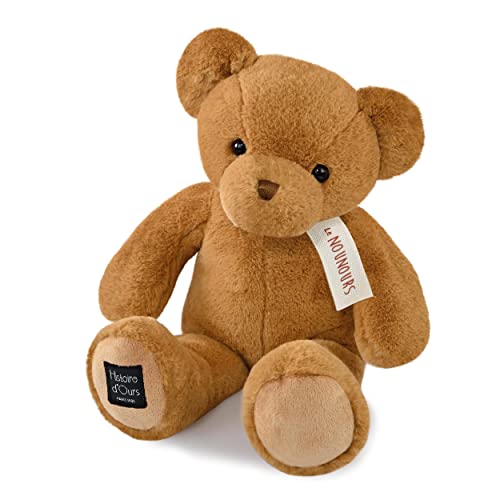 Histoire d'ours - Le Teddybär, Haselnuss, 40 cm, Braun – 40 cm – Geschenk zur Geburt – HO3227 von Histoire d'ours