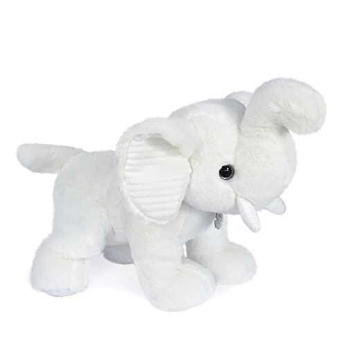 Histoire d'ours - Plüschtier Elefant – Weiß – 45 cm – Preppy Chic – HO3141 von Histoire d'ours