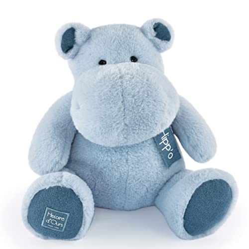 Histoire d'ours - Plüschtier Nilpferd – Hippo – Jeansblau – 40 cm – HO3214 von Histoire d'ours