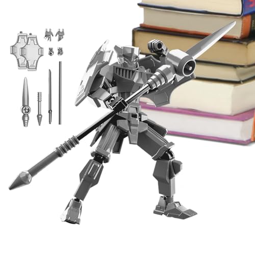 Hitburu Actionfigurenmodell,Roboter-Actionfigur, Mehrgelenkiger beweglicher Roboter, 13 cm große einzigartige Sammler-Actionfigur, mechanisch bewegliches Ganzkörperspielzeug für die von Hitburu