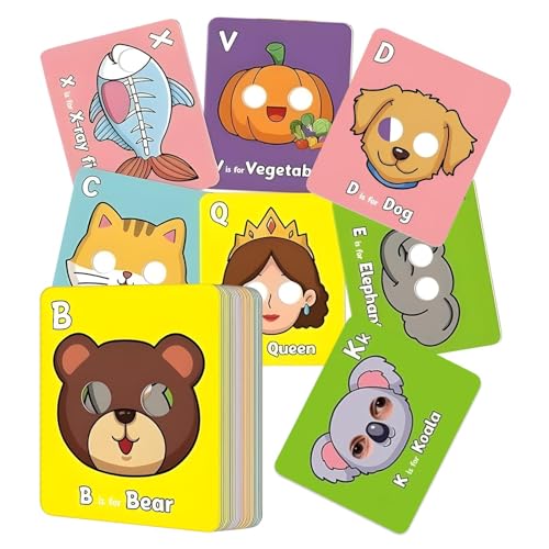 Hitburu Alphabetkarten - 26-teilige Vorschulkarten mit Buchstaben - Lernspielzeug mit tierischem Alphabet für Kinder 3-6 Jahre Vorschule Kindergarten Hitburu Alphabetkarten - 26-teilige Vorschulkarten mit Buchstaben - Lernspielzeug mit tierischem Alphabet für Kinder 3-6 Jahre Vorschule Kindergarten von Hitburu