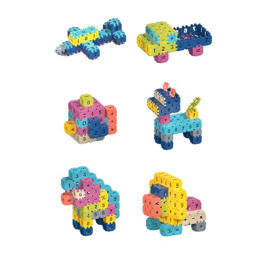 Hitburu Kinder Bauen Puzzleteile, ineinandergreifende Bausteine ​​für Kinder - Puzzle-Montagespiel | Kinder verbinden Spielzeug Puzzle Montage Spielzeug für Mädchen 3-6 Jahre alt von Hitburu