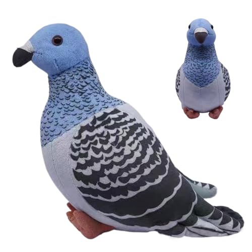 Hitburu Plüschpaube, gefüllte Taube Plüschspielzeug - Gefüllte Begleitpuppe - Home Decor Bird Plüsch für Kinder Mädchen, multifunktional weiche Begleitpuppe von Hitburu