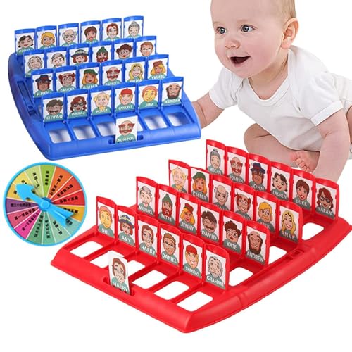 Hitburu Ratespielkarten, Menschenratespiel, Tier-Ratespiel für Kinder und Familien, Brettspiel für drinnen und draußen, Kinderspiele mit großen Brettern, Karten und Spinner für Kinder ab 3 Jahren von Hitburu