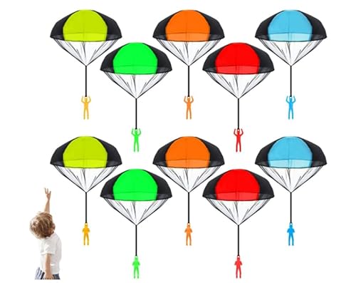 Hitopin Fallschirm Spielzeug Kinder, 10 Stücke Fallschirmspringer Spielzeug, Fallschirmspringer Outdoor Spiele, Hand Werfen Fallschirm, Kindergeburtstag Gastgeschenke, Gartenspielzeug für Drauße Hitopin Fallschirm Spielzeug Kinder, 10 Stücke Fallschirmspringer Spielzeug, Fallschirmspringer Outdoor Spiele, Hand Werfen Fallschirm, Kindergeburtstag Gastgeschenke, Gartenspielzeug für Drauße von Hitopin