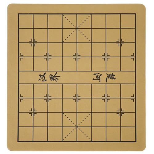 Chinesisches Schachbrett Aus Leder, Traditionelles Chinesisches Schachbrettspiel, Weiches Wildleder, Einseitig Schachbrett, Faltbares Schachbrett von HiyyFloy