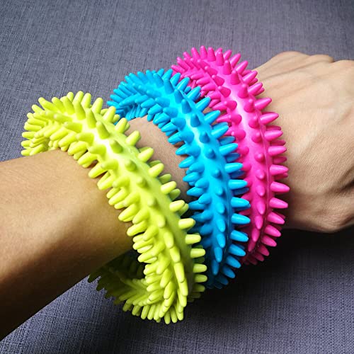 HiyyFloy Stressabbau-Fidget-Armband, Stacheliges Sensorisches Fidgit-Spielzeug Für Autismus, Leiser Nachrichtenring von HiyyFloy