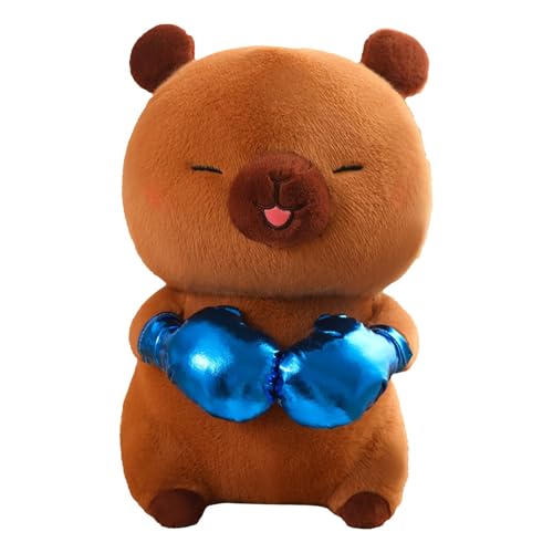 Capybara Plush Toy, Plush Boxing Capybara Cuddly Animal Toy, Sofa Bed Huggable Animals, Plush Boxing Capybara Cuddly Animal Toy, Huggable Plush Capybara, Easy To Use, Portable for Boys Girls von Hjatirace