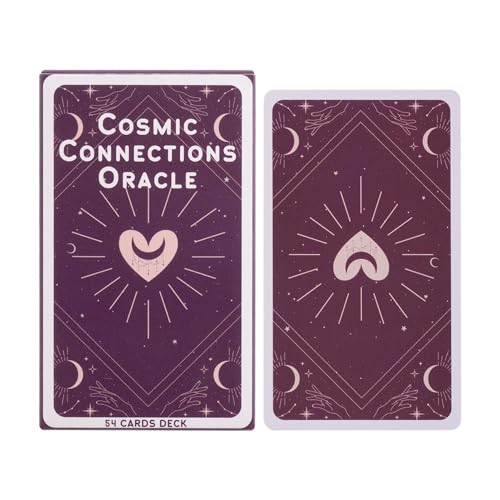 Cosmic Connections Orakelkarten Tarotkarten Wahrsagendeck Anfängerfreundliches Layout Symbolisches Kunstwerk 54 Stück für Unterhaltung Familienfeier Cosmic Connections Orakelkarten Tarotkarten Wahrsagendeck Anfängerfreundliches Layout Symbolisches Kunstwerk 54 Stück für Unterhaltung Familienfeier von Hjatirace